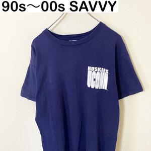 USA製　90s～00s SAVVY プリント　Tシャツ　半袖　古着　アメカジ