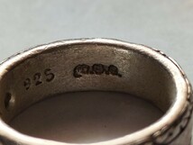 ヴィンテージ　シルバーリング　インディアン　ネイティブ　銀　指輪　メキシカン　M.G.C.　ブランド　SILVER 925　貴重_画像3