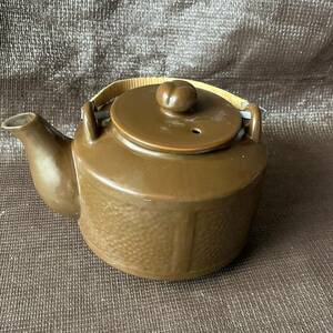 花蕾銅摘蓋 茶道具 煎茶道具 提手急須 水注 茶器 湯沸 昭和レトロ 土瓶 急須