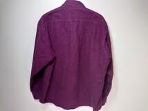 B60 woolrich ウールリッチ 長袖 シャツ ネルシャツ ワークシャツ 紫 系 赤紫 綺麗な色 XL_画像5