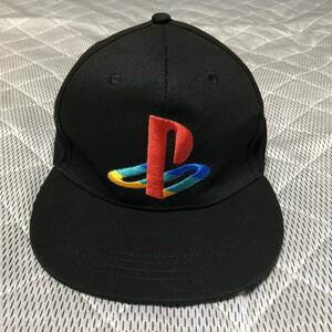 初代 プレイステーション 刺繍ロゴ キャップ 黒 コスパ PlayStation cap hat cospa