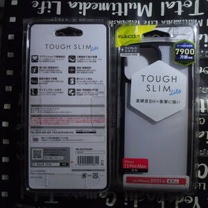 ELECOM iPhone 13 Pro Max TOUGH SLIM LITE ホワイト 側面に弾力性のあるTPU素材を背面に高硬度8Hのポリカーボネート素材使用 定形外140～