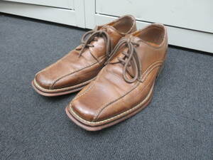 !!70157*BKT Италия производства кожа обувь размер 40 25cm соответствует оттенок коричневого!!
