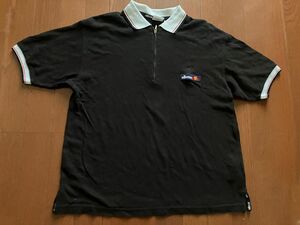 最終お値下げ価格 ellesse エレッセ ハーフジップポロシャツ サイズM