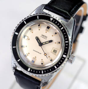 SMITHS スミス ダイバーズウォッチ DIVER WATCH 1960年代頃 イギリス 英国 機械式手巻き 腕時計 ダイバーウォッチ 回転ベゼル デイト レア