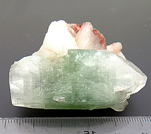 フッ素魚眼石-K Fluorapophyllite-K インド産 美結晶 瑞浪鉱物展示館 4560