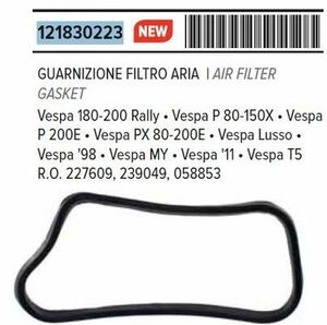 RMS 12183 0223 after market gasket ( air filter cover ) Vespa PX