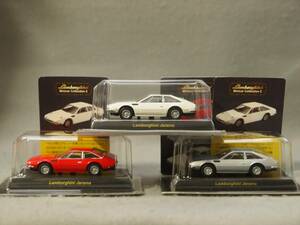1/64 ランボルギーニ ハラマ 3台：Red+Silver+White 京商/サークルKサンクス　Lamborghini 2 【紙箱無】