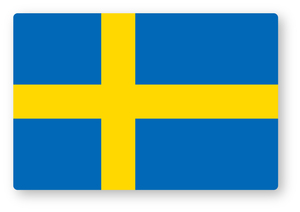 【反射ステッカー工房】国旗ステッカー(スウェーデン) Sサイズ 再帰反射 屋外耐候５年 ボルボ VOLVO サーブ スマホにも