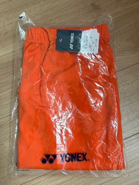 送料無料 ヨネックス ハーフパンツ メンズXOサイズ 大きいサイズは希少です オレンジ 一部柄付き 新品 ビタミンカラー