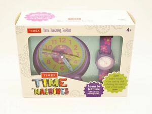 4-5 未使用 TIMEX タイメックス TIME TEACHER TOOLKIT タイム ティーチャー クロックセット 知育 キッズ 腕時計 女の子 TW G014800