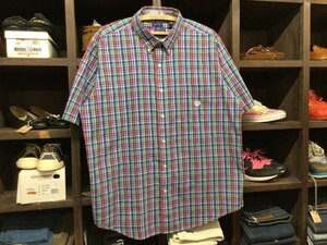 ビックサイズ CHAPS B.D CHECK S/S SHIRT SIZE XL チャップス ボタンダウン チェック 半袖 シャツ ラルフローレン