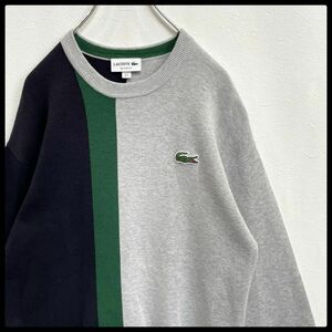  Lacoste LACOSTEasimeto Lee wani Logo длинный рукав тренировочный футболка мужской US S=M размер соответствует 