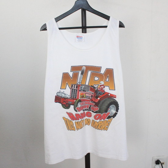 人気の春夏 ハルル☆*:.。.様 ロゴタンクトップ 白L 5/10〜 Tシャツ