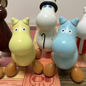 ムーミン ヴィンテージ 木製人形 ツボ押し フィンランド雑貨 7体セット MOOMIN スナフキン リトルミィ ムーミンパパ ムーミンママの画像2