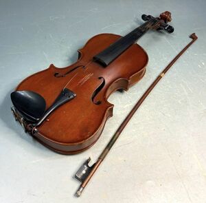 「SUZUKI No.4 1/2 1955年 ヴァイオリン」 ジャンク品 Copy of Antonius Stradivarus 1720 バイオリン 弦楽器 弓付 レトロ y09210500