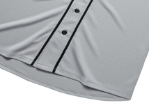 袖スピードアディクト BASEBALL SHIRT GRAY L/グレーベースボールシャツホワイトソックスwhite sox半袖シャツアロハシャツワンポイント古着_画像5