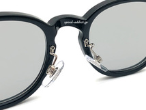 BOSLLINGTON SUNGLASS for JAPANESE BLACK × LIGHT GRAY/ボスリントン黒ぶちグレーカラーレンズ伊達眼鏡ボストンウェリントンクラシック_画像6