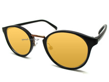 GOLD BRIDGE BOSTON SUNGLASS BLACK × ORANGE/ゴールドブリッジボストンサングラスボスリントンオレンジカラーレンズ流行トレンドグラサン_画像1