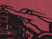 GARMENT DYED スピードアディクト T-shirt RED XL/赤2xlハーレーチョッパーダイナソフテイルバイクエボスポーツスタービッグツインカム古着_画像8