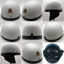 送料無料 60's U.S. Navy HALF HELMET WHITE 54cm/白ビンテージヘルメットbellベルshortymchalbucoブコbantamバンタムmchal70s_画像2