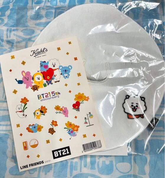 キールズ BT21コラボ フェイスマスクRJ 、ステッカー