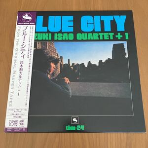 鈴木勲カルテット ブルー・シティ Isao Suzuki Quartet Blue City THLP-347 帯付 180g重量盤LP Three Blind Mice TBM Japanese Jazz