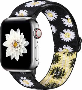 Apple Watch ナイロン弾性バンド　花