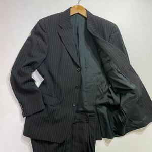 229 BOSS HUGOBOSS ボス ヒューゴボス ストライプ スーツ セットアップ ジャケット スラックス テーラード ビジネス オフィス 30714A