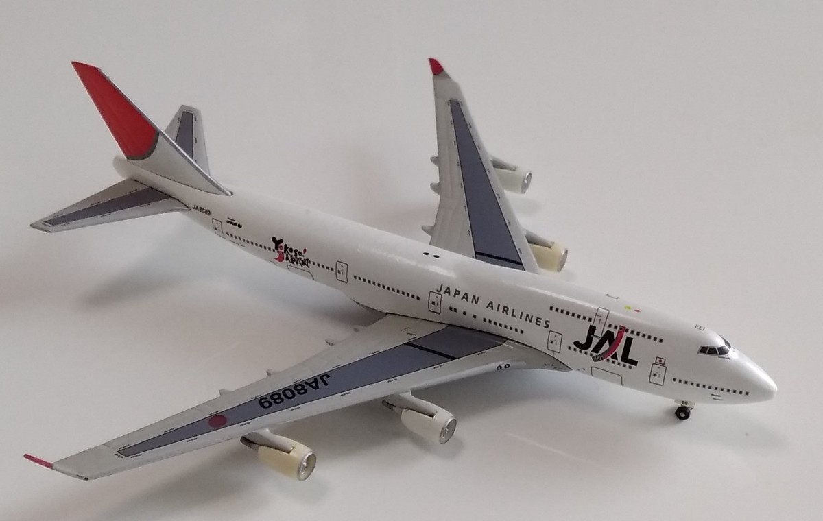 JChere雅虎拍卖代购：飛行機模型 JAL ボーイング747 1/500