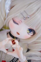 DDH-01☆セミホワイト肌☆おまけ碁石アイ舌パーツ眼帯☆パテ盛り難あり_画像8