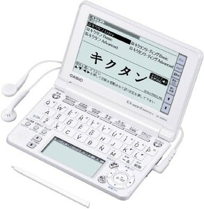 ( secondhand goods )CASIO Ex-word computerized dictionary XD-SF4850WE white sound correspondence 120 contents height 