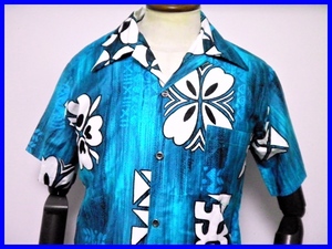 即決! 良品 ハワイ製 debr's WAIKIKI ヴィンテージアロハシャツ メンズS (M相当)