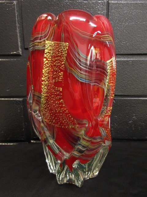 2023年最新】ヤフオク! -昭和レトロ ガラス 花瓶(工芸ガラス)の中古品 