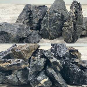  blue dragon stone * large small MIX ( large 3kg+ small 1kg) *2100 jpy start ( nature stone | layout stone |30cm aquarium | aquarium / Dragon Stone )