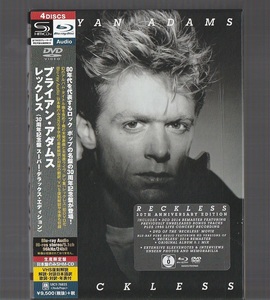 生産限定盤 BRYAN ADAMS ブライアン・アダムス RECKLESS レックレス 30周年記念盤 スーパー・デラックス・エディション 4枚組 帯付き