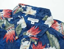 Engineered Garments エンジニアードガーメンツ Popover Shirt Hawaiian Print プルオーバー 半袖 シャツ M 花柄_画像3