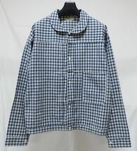 WAREHOUSE ウエアハウス DUCK DIGGER Lot 2166 Indigo Check Round Collar Jacket インディゴ チェック ジャケット Gジャン 38_画像1