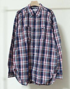 19SS Engineered Garments engineered garments Work Shirt Plaid Poplin рубашка work shirt M проверка 