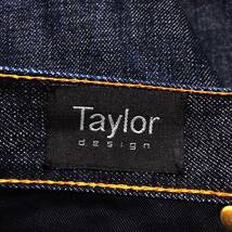 希少◆レア◆テイラーデザイン taylor design 赤耳 セルビッチ スリム スキニー デニム パンツ ジーンズ W30 /濃紺 インディゴ 日本製_画像5