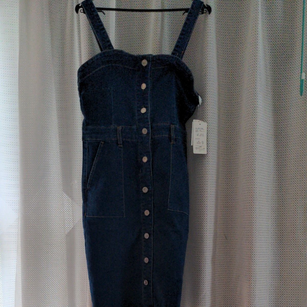 新品未使用タグ付き ANAYI スタッズ付きワンピース デニムワンピース