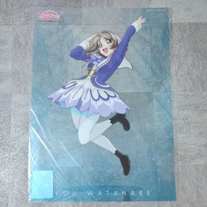 ラブライブ!サンシャイン 渡辺曜 クリアポスター A3サイズ　アニメ【B21】