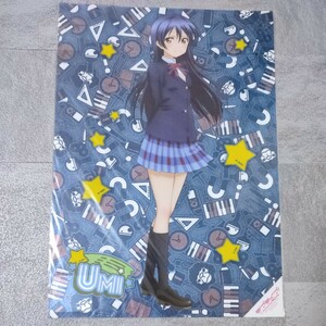 ラブライブ　園田海未　クリアポスター　A3サイズ 　アニメ　【B21】