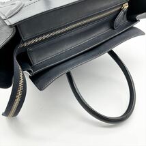 【美品】CELINE　セリーヌ　ラゲージ　ミニショッパー　ハンドバッグ　トート　A4収納可能　ダークネイビー 　L338_画像8