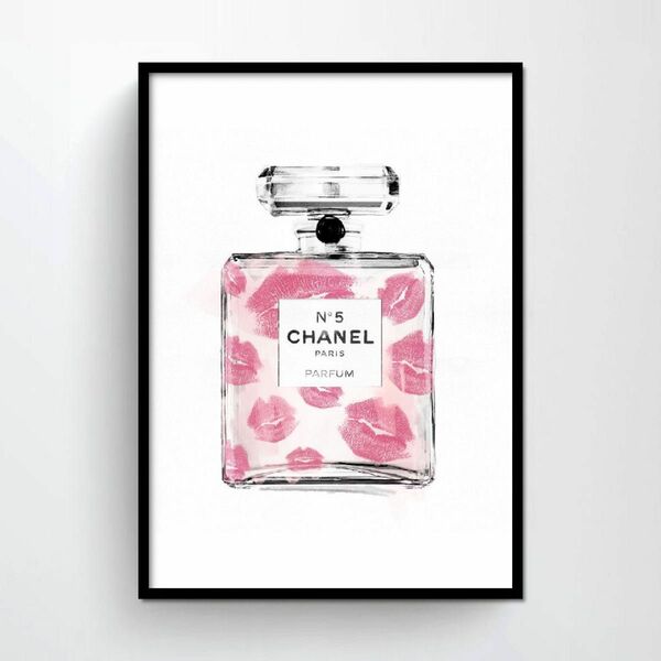 アートポスター ポスター インテリア CHANEL coco シャネル 北欧 香水 額 英字 筆記体 ロゴ フレーム