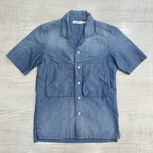 17ss nonnative ノンネイティブ TOURIST SHIRT S/S C/P CHAMBRAY VW CONNIE 半袖 シャンブレー シャツ NN-S3114 サイズ 0 定価24.000円+tax