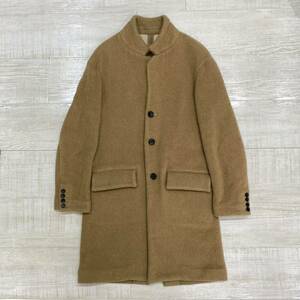 14aw Rags McGREGOR ラグスマックレガー STAND-UP COLLAR COAT スタンドアップ カラー コート 野口着用 キャメル 系 サイズ S (71