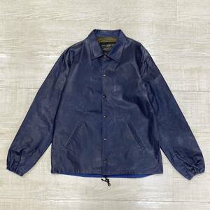 22ss ADDICT CLOTHES ACVM アディクトクローズ WAXED COTTON COACH JACKET ワックス コットン コーチ ジャケット ネイビー 系 size 40 (71