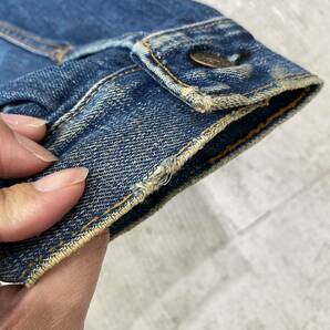 60s ~ 70s Vintage Levis 70505 0217 ビンテージ リーバイス 4th デニム ジャケット Gジャン 古着 ケアタグ ボタン裏 52 サイズ 46 位 (71の画像5