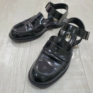 Tricot Comme des Garcons Toriko Comde Garson Loafers Strap Sandal Leather обувь черный размер 24 1/2